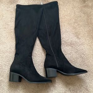 8 Wide-Eloquii Black boot with2” heel.